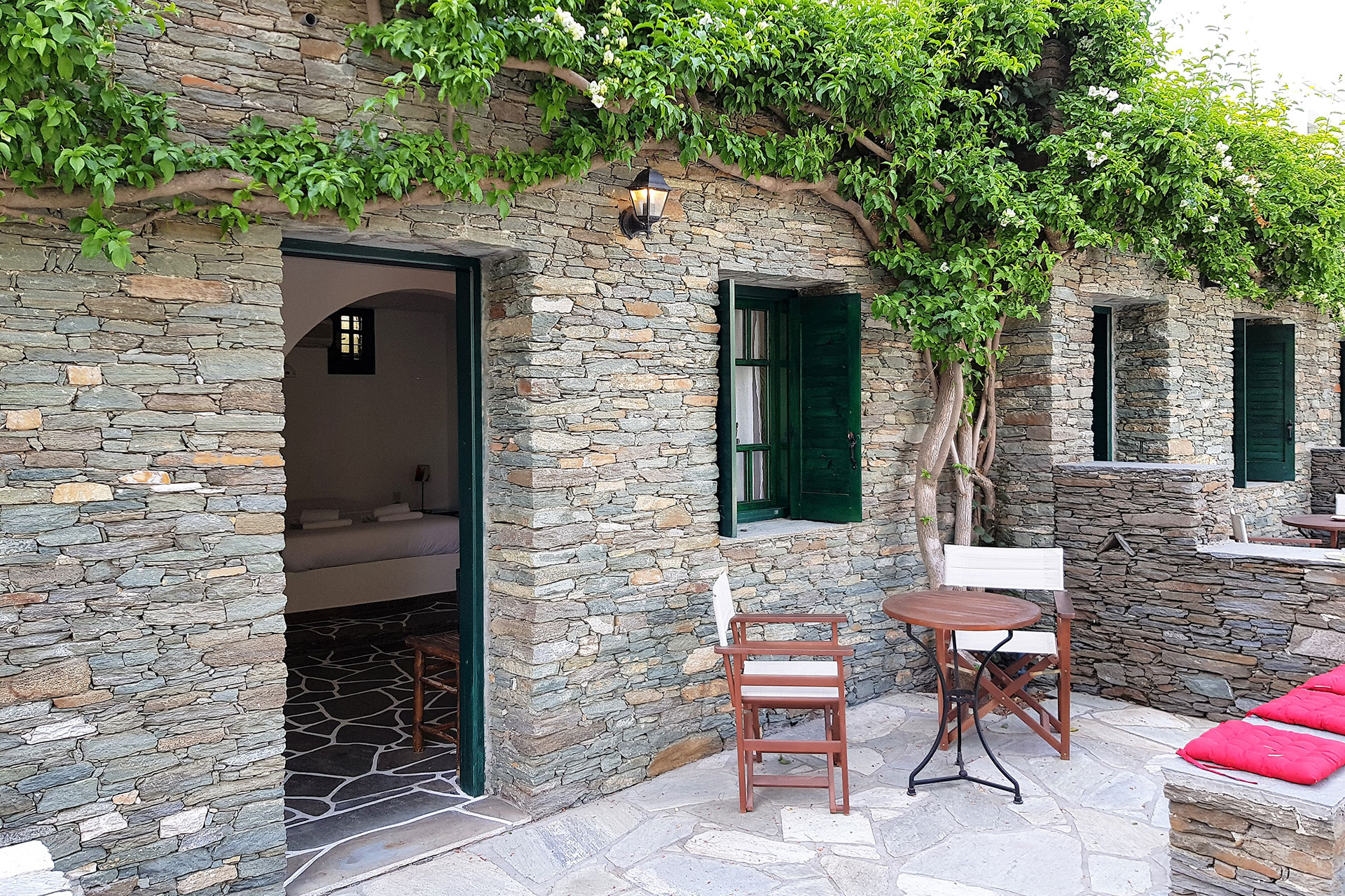 The terrace of the family studio