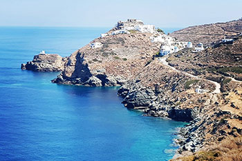 Le village de Kastro à Sifnos